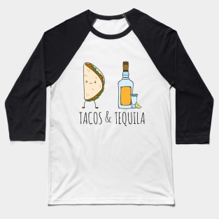 Tacos & Tequila Lover Baseball T-Shirt